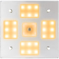 Sea-Dog Square LED Mirror Light w\/On\/Off Dimmer - White  Blue [401840-3]