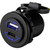 Sea-Dog Round Dual USB  USB-C Power Socket [426516-1]