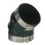 Trident Marine 4" ID 45-Degree EPDM Black Rubber Molded Wet Exhaust Elbow w\/4 T-Bolt Clamps [TRL-445-S\/S]