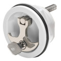 Whitecap Compression Handle - Nylon White\/Stainless Steel - Locking [6228WC]