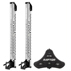 Minn Kota Raptor Bundle Pair - 10' Silver Shallow Water Anchors w\/Active Anchoring  Footswitch Included [1810633\/PAIR]