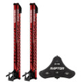 Minn Kota Raptor Bundle Pair - 8' Red Shallow Water Anchors w\/Active Anchoring  Footswitch Included [1810622\/PAIR]