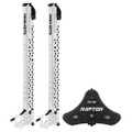 Minn Kota Raptor Bundle Pair - 8' White Shallow Water Anchors w\/Active Anchoring  Footswitch Included [1810621\/PAIR]