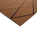 SeaDek 40" x 80" 6mm Two Color Diamond Full Sheet - Brushed Texture - Brown\/Black (1016mm x 2032mm x 6mm) [56411-89905]