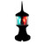 Lunasea Tri-Color\/Anchor Zero Emission Light Fixture - 12V - Black [LLB-73BK-01-BB]