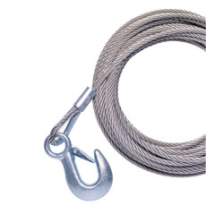 Powerwinch 20' x 7\/32" Replacement Galvanized Cable w\/Hook f\/215, 315 & T1650 [P7188500AJ]