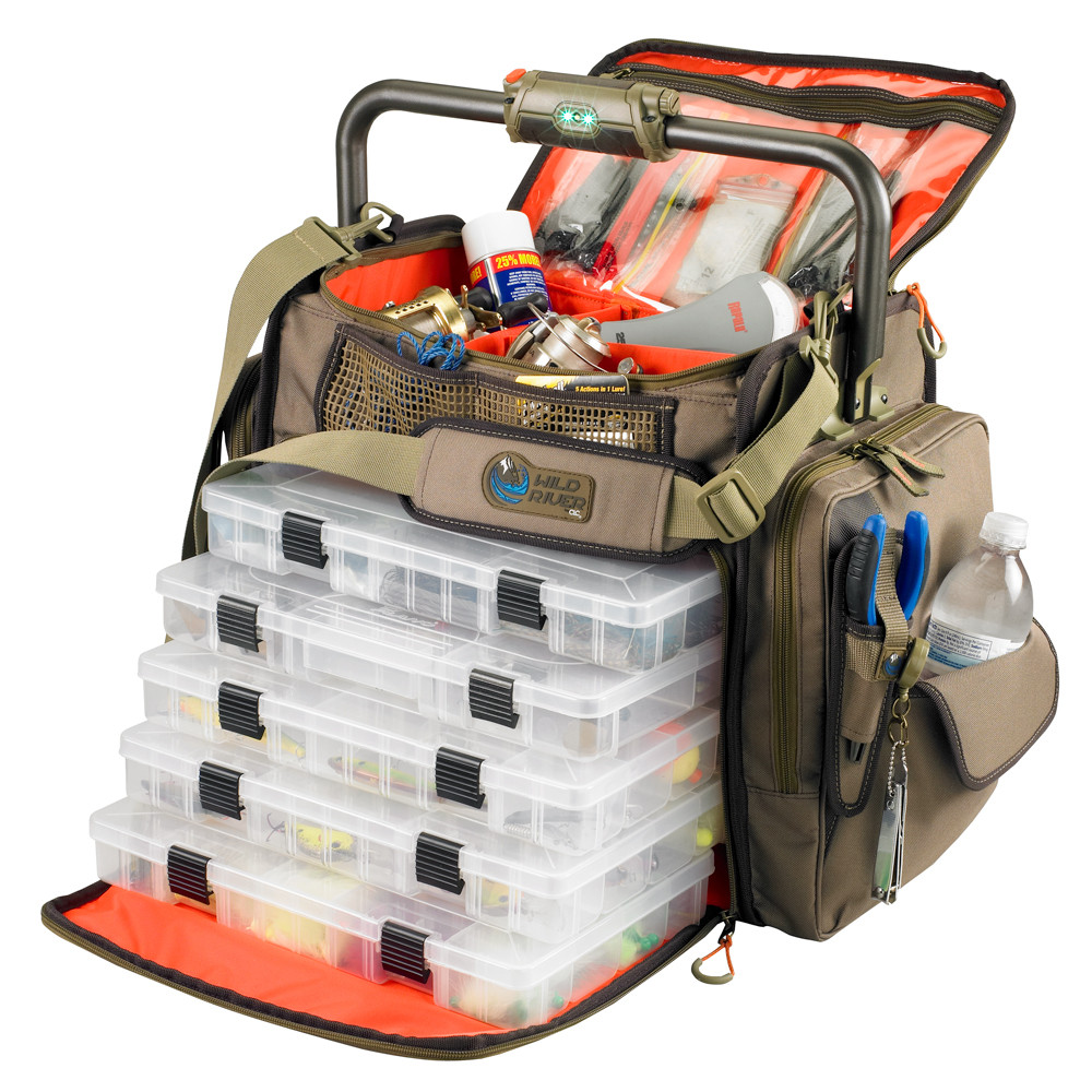 Wild river nomad outlet tackle lighted backpack trays