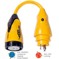 Marinco P30-504 EEL 50A-125\/250V Female to 30A-125V Male Pigtail Adapter - Yellow [P30-504]