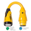 Marinco P504-503 EEL 50A-125V Female to 50A-125\/250V Male Pigtail Adapter - Yellow [P504-503]