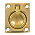 Whitecap Flush Pull Ring - Polished Brass - 1-1\/2" x 1-3\/4" [S-3360BC]