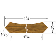 Whitecap Teak Corner Wire Molding - 5' [60861]