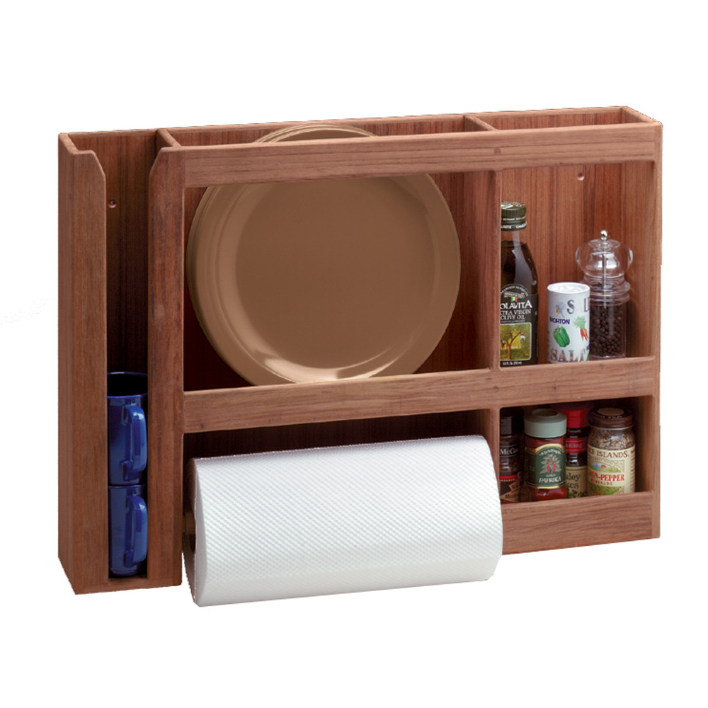 Whitecap Teak Stand-Up Paper Towel Holder