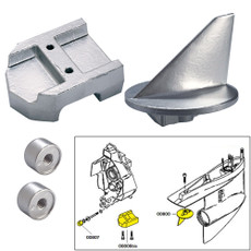 Tecnoseal Anode Kit w\/Hardware - Mercury Alpha 1 Gen 1 - Aluminum [20800AL]