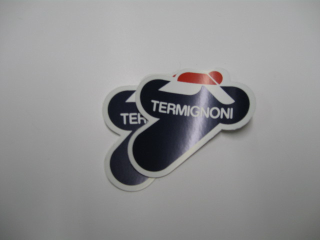 Termignoni 2 Stickers Resistant to Heat 110 mm SX Dx Black