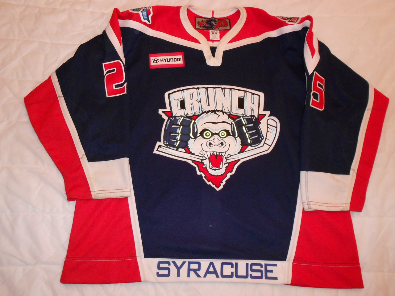 Hockeymama23 2010- 2011 Syracuse Crunch Anaheim Affiliate Prostock Jersey