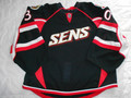 *Ottawa Senators 2010-11 Black Brian Elliott Nice Wear Repair Photomatched!!