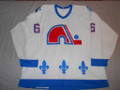 Quebec Nordiques 1993-95 White Craig Wolanin Great Style Nice Wear!! (SOLD)