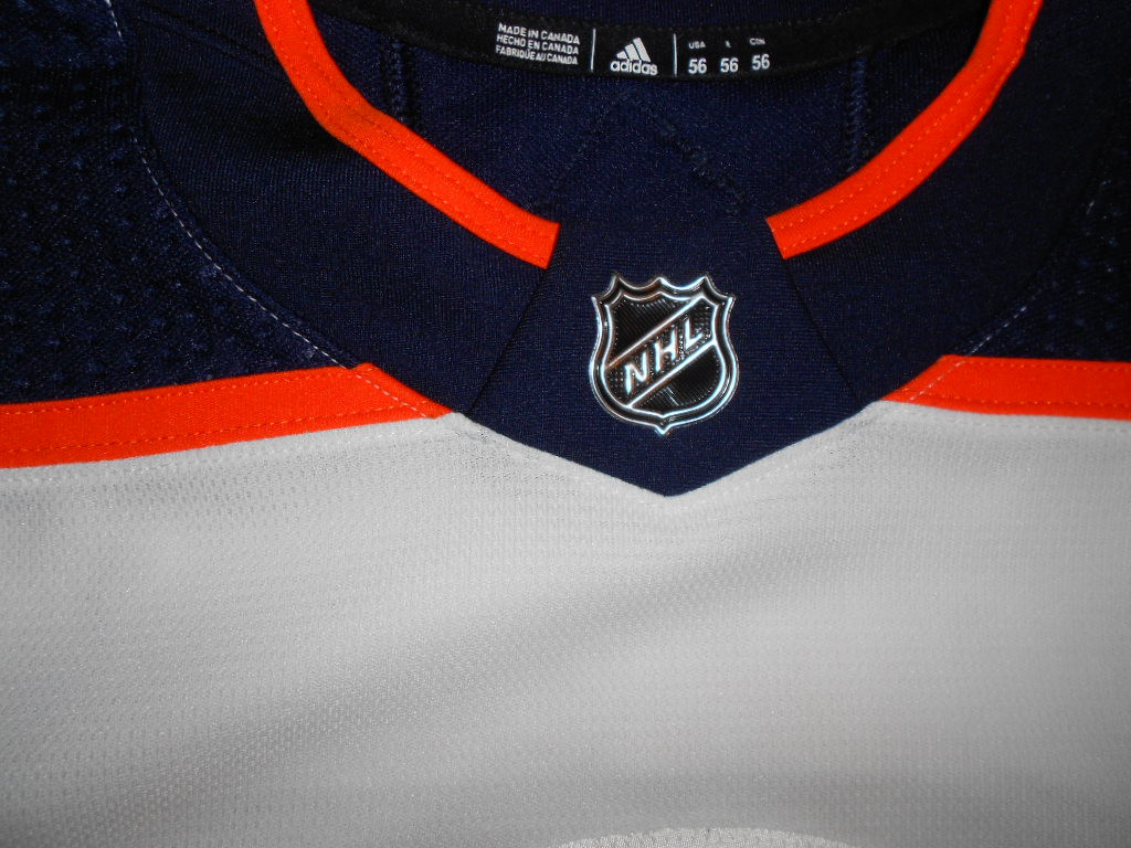 Edmonton Oilers 2018-19 White Alex Chiasson w/ 40th Patch Nice Wear  Photomatched!! 