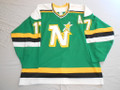 *Minnesota North Stars 1987-89 Green Basil McRae Great Wear Hammered Repairs!! (SOLD)