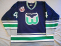 *Hartford Whalers 1992-93 Blue Eric Weinrich 100 Year Patch Great Wear Photomatched!!