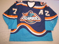 *New York Islanders 1995-96 Blue Mathieu Schneider w/"A" Great Wear Repairs Photomatched!! (SOLD)