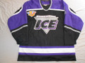 Indianapolis Ice 1994-95 Black Karl Dykhuis Great Wear Repairs 50th Patch!!