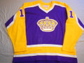 Los Angeles Kings 1981-82 Purple Charlie Simmer Good Wear Great Style!!