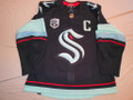 Seattle Kraken 2021-22 Blue Mark Giordano w/ "C" Inaugural Patch Nice Wear Repairs Photomatched!!