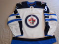 Nate Schmidt 2021-22 White Winnipeg Jets Nice Wear Repairs Photomatched!!