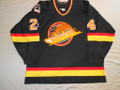 Vancouver Canucks 1996-97 Black Scott Walker Great Wear Repairs!!