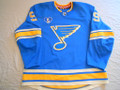 St. Louis Blues 2020-21 Heritage Blue Sammy Blais w/Bob Plager Patch Photomatched!!