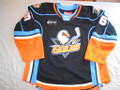 San Diego Gulls 2022-23 Black Josiah Slavin Great Wear Repairs Photomatched!!