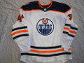 Edmonton Oilers 2018-19 White Zack Kassian 40th Patch Nice Wear Photomatched!!