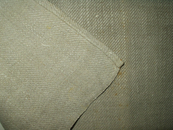 19th Century Country Primitive Hand Woven Homespun Table Mat Napkin
