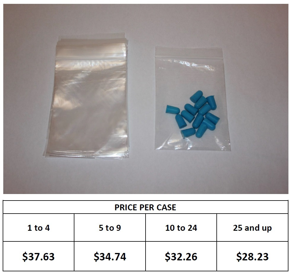 RECLOSABLE BAG 2-MIL P/E 6X9 CLEAR W/WHITE BLOCK