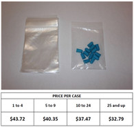 8" x 8" Clear Reclosable Polyethylene Bag (2 mil)