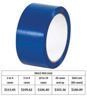 Blue Colored Carton Sealing Tape, 3" x 110 yard