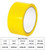 Yellow Colored Carton Sealing Tape, 3" x 110 yard