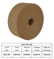 3" x 450' Water Activated Reinforced Paper Tape, H-70
