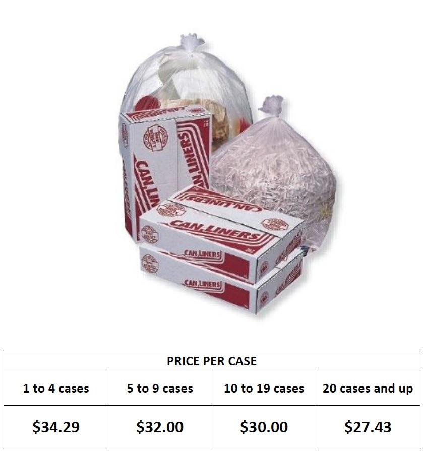 40" x 48" (4045 gallon) High Density Can Can Liner (Extra Heavy Duty