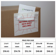 7" x 5.5" Packing List Envelopes, "Material Safety Data Sheet Enclosed"