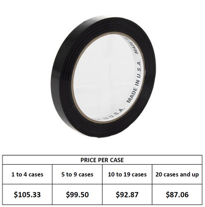 Tensilized Polypropylene Strapping Tape, 3/8" x 60 yards, BLACK (STD176960BLK)