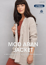 Mod Aran Jacket - Patons Knitting  Pattern (0036) cover