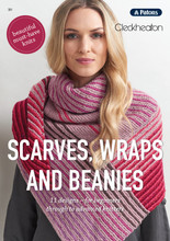 Scarves, Wraps and Beanies - Patons/Cleckheaton Knitting Pattern (front)
