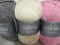 Cleckheaton Country 8 Ply - 3 balls of mixed colours