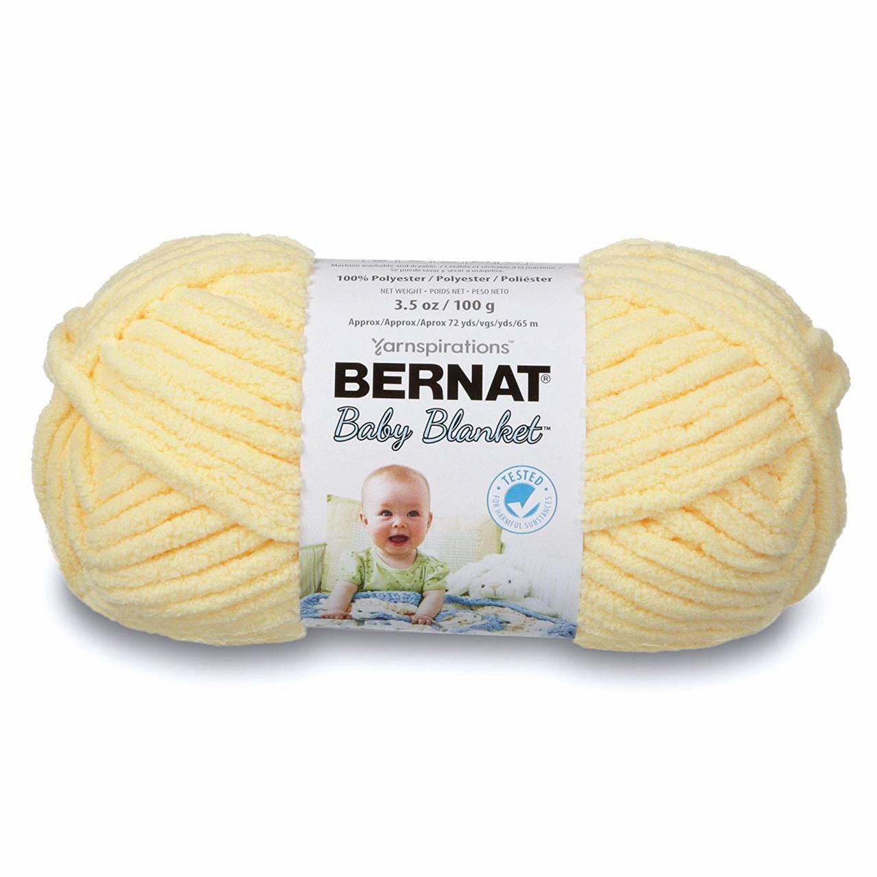 Bernat Blanket Brights Yarn - Baby Yellow (3615)