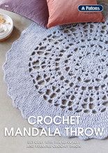 Crochet Mandala Throw - Patons Knitting Pattern (044)