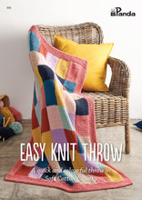 Easy Knit Throw - Panda Knitting Pattern (604)