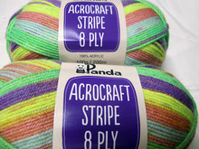 Panda Acrocraft Stripe Yarn - (1021)