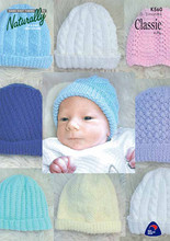 Kids Connection Knitting Pattern - Baby's First Hat - Newborn to 18 months (K560)
